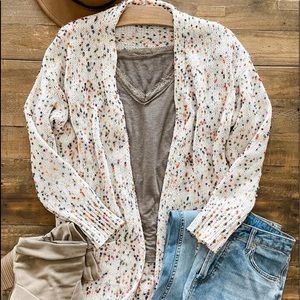 Confetti sweater, size small/medium